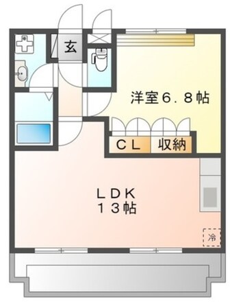 クレストNの物件間取画像